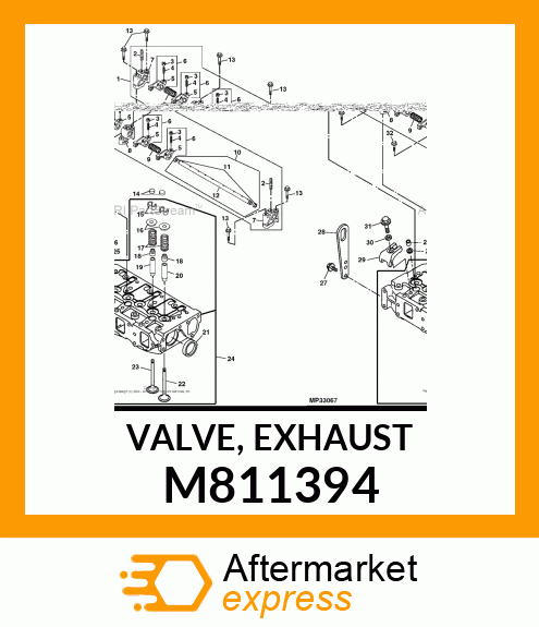 VALVE, EXHAUST M811394