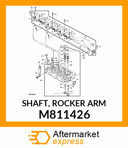 SHAFT, ROCKER ARM M811426