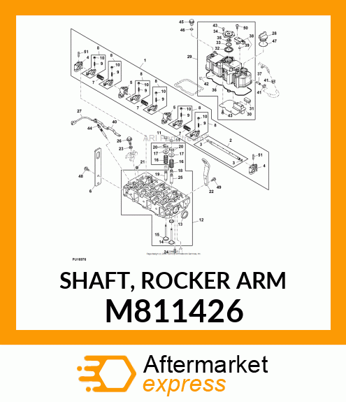 SHAFT, ROCKER ARM M811426