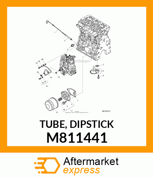 TUBE, DIPSTICK M811441