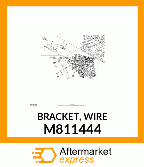 BRACKET, WIRE M811444