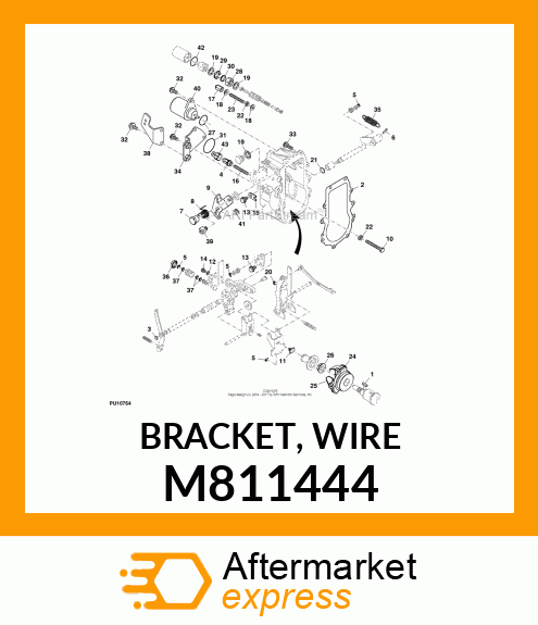 BRACKET, WIRE M811444