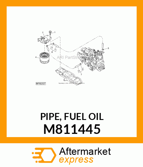 PIPE, FUEL OIL M811445