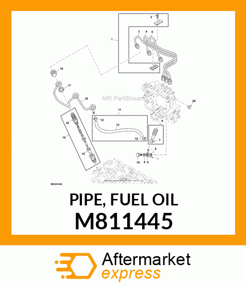 PIPE, FUEL OIL M811445