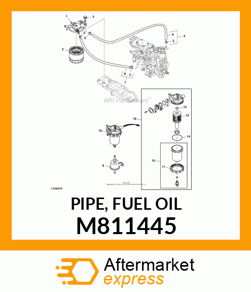 PIPE, FUEL OIL M811445