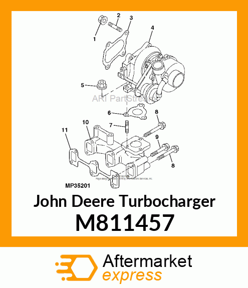 TURBOCHARGER, TURBOCHARGER, RHB31 M811457