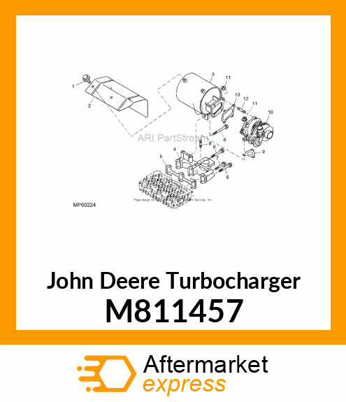 TURBOCHARGER, TURBOCHARGER, RHB31 M811457