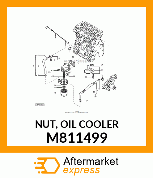 NUT, OIL COOLER M811499