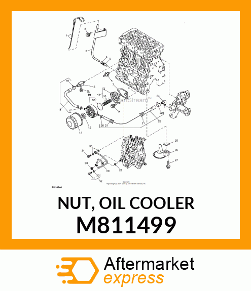 NUT, OIL COOLER M811499