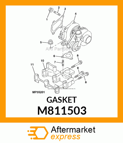 GASKET, TURBOCHARGER M811503