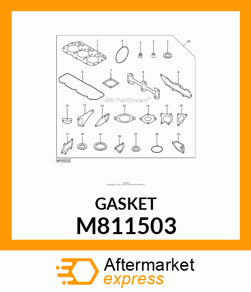 GASKET, TURBOCHARGER M811503