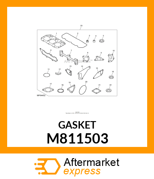 GASKET, TURBOCHARGER M811503