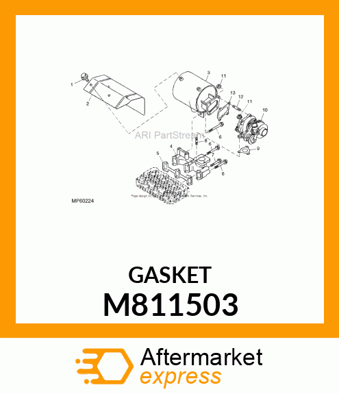 GASKET, TURBOCHARGER M811503