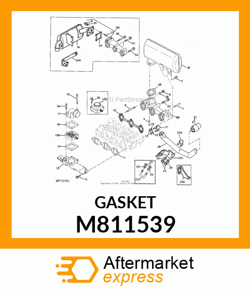 GASKET, MANIFOLD M811539