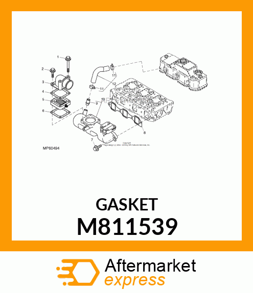 GASKET, MANIFOLD M811539