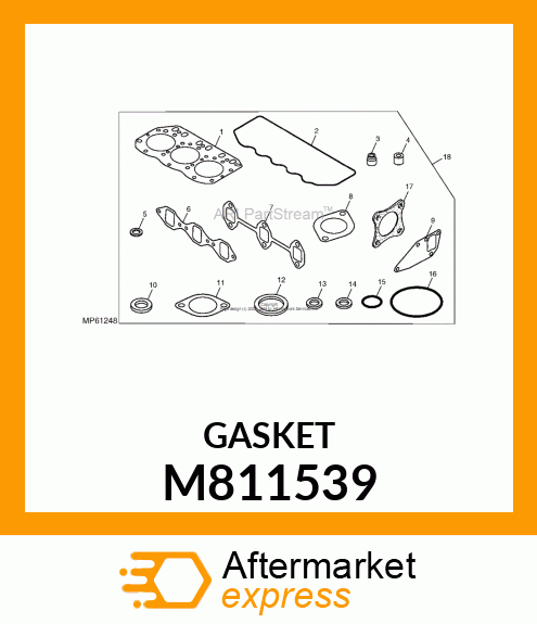 GASKET, MANIFOLD M811539