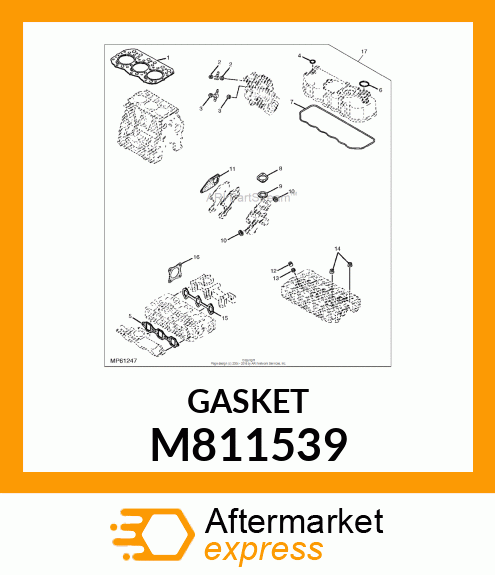 GASKET, MANIFOLD M811539