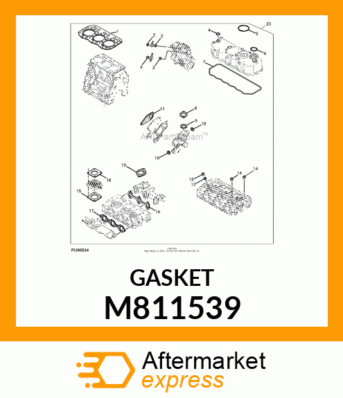 GASKET, MANIFOLD M811539