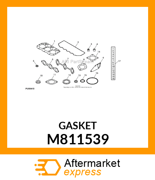 GASKET, MANIFOLD M811539