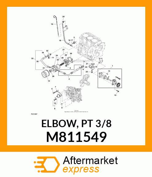 ELBOW, PT 3/8 M811549