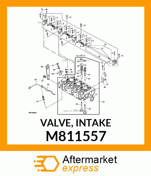 VALVE, INTAKE M811557