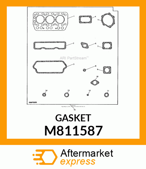 GASKET CARBON SHEET M811587