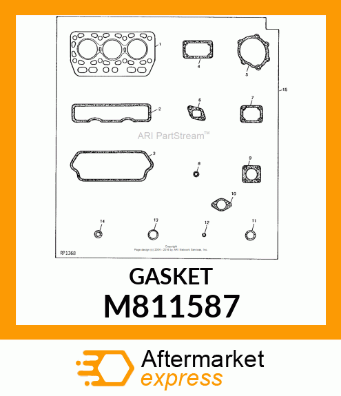 GASKET CARBON SHEET M811587