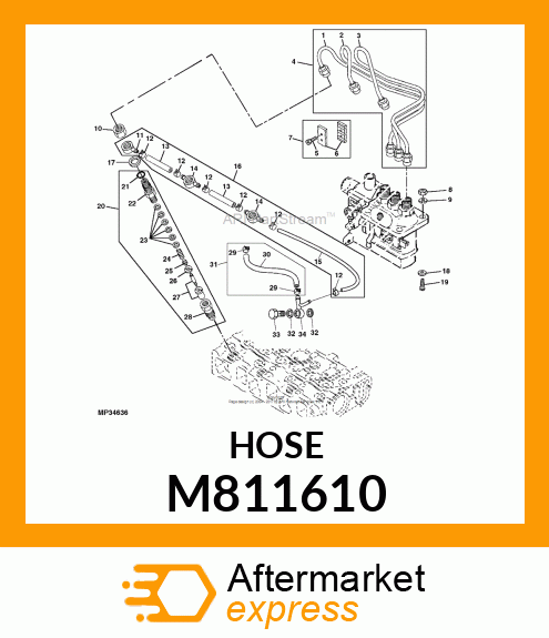 PIPE, D13/7.5XL165 M811610