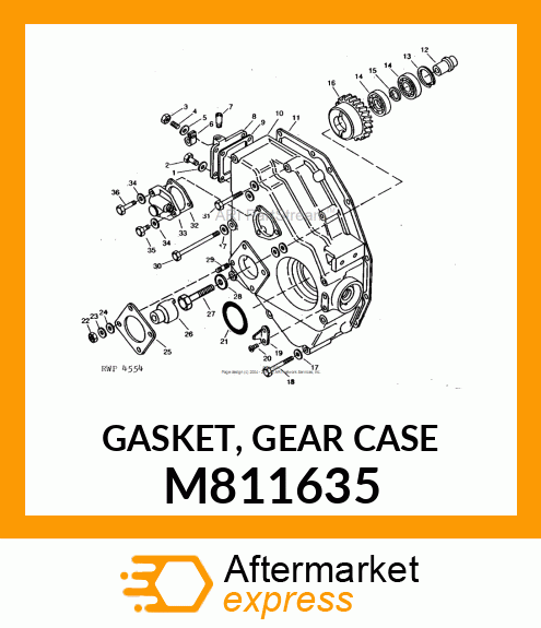 GASKET, GEAR CASE M811635