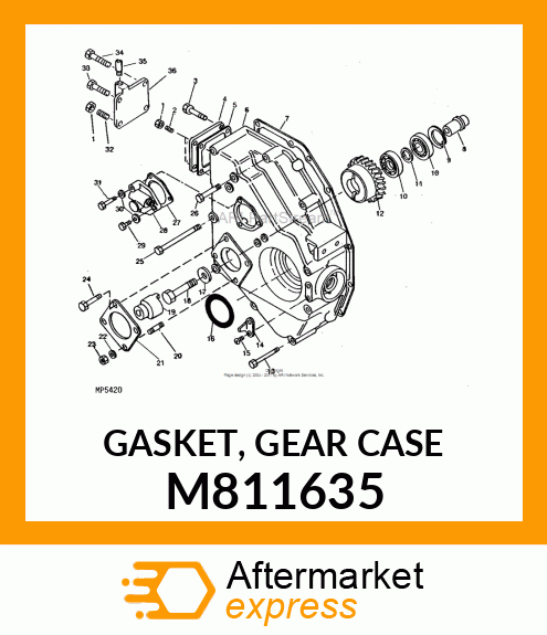 GASKET, GEAR CASE M811635