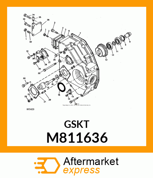 GASKET, GEAR CASE SIDE COVER M811636