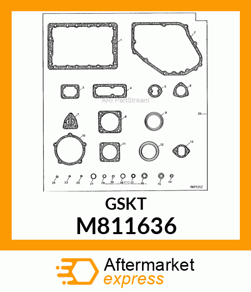 GASKET, GEAR CASE SIDE COVER M811636