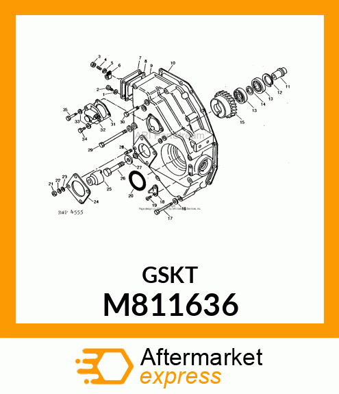 GASKET, GEAR CASE SIDE COVER M811636