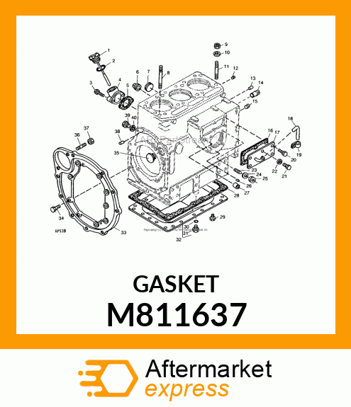 GASKET, OIL PAN M811637