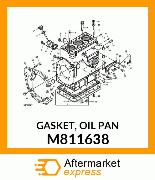 GASKET, OIL PAN M811638