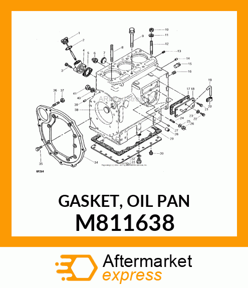 GASKET, OIL PAN M811638