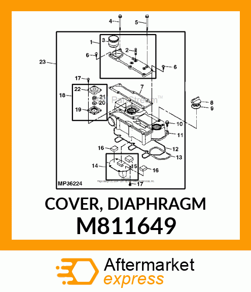 COVER, DIAPHRAGM M811649