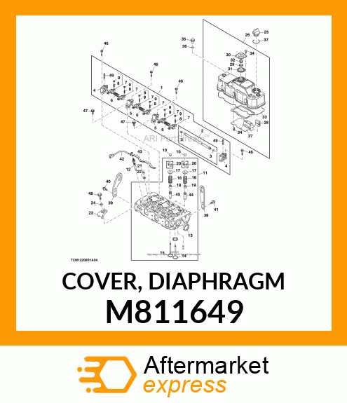 COVER, DIAPHRAGM M811649