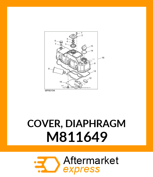 COVER, DIAPHRAGM M811649