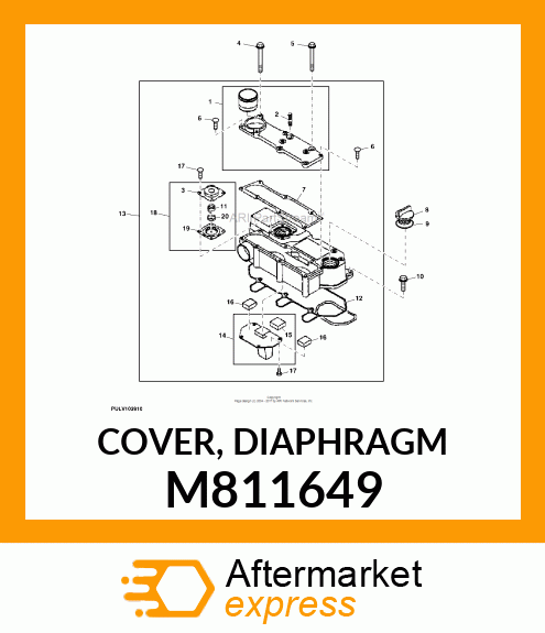 COVER, DIAPHRAGM M811649