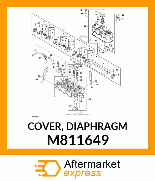 COVER, DIAPHRAGM M811649