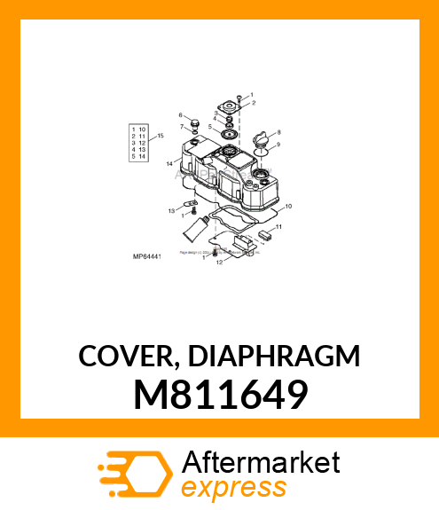 COVER, DIAPHRAGM M811649