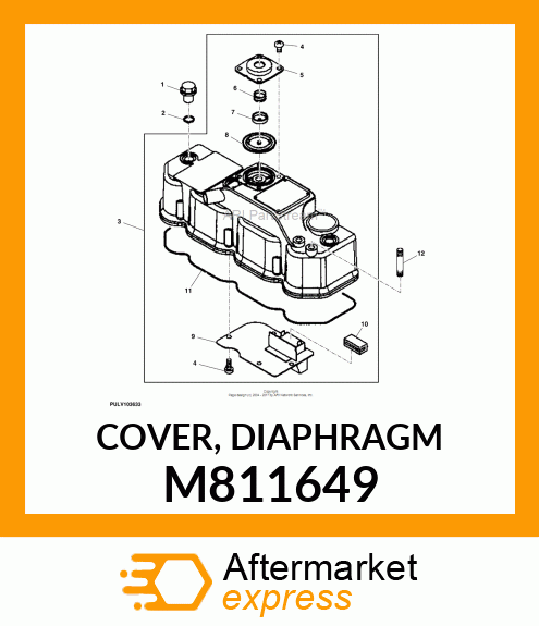 COVER, DIAPHRAGM M811649