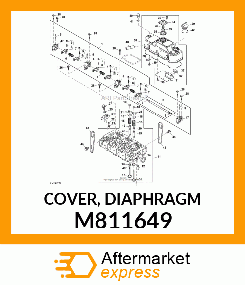 COVER, DIAPHRAGM M811649