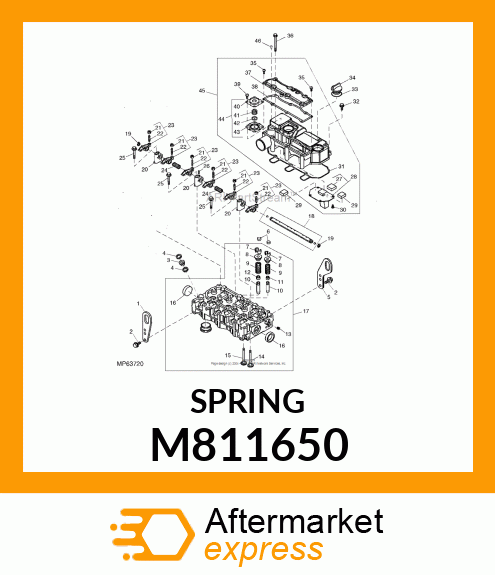 SPRING, DIAPHRAGM M811650