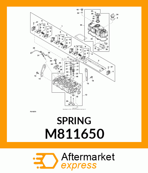 SPRING, DIAPHRAGM M811650