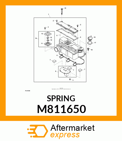 SPRING, DIAPHRAGM M811650