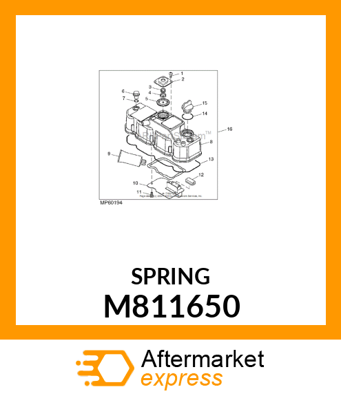 SPRING, DIAPHRAGM M811650