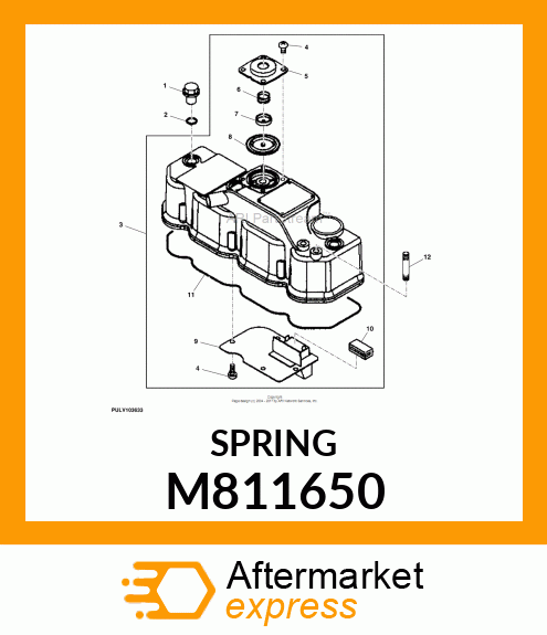 SPRING, DIAPHRAGM M811650