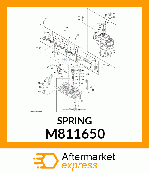 SPRING, DIAPHRAGM M811650